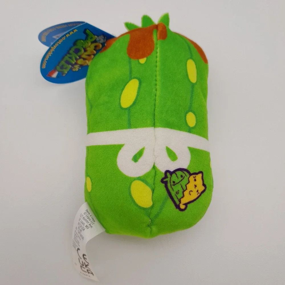 Cats vs Pickles Short Stack 115 Green Pickle Pancake Plush Bean Bag Toy NWT